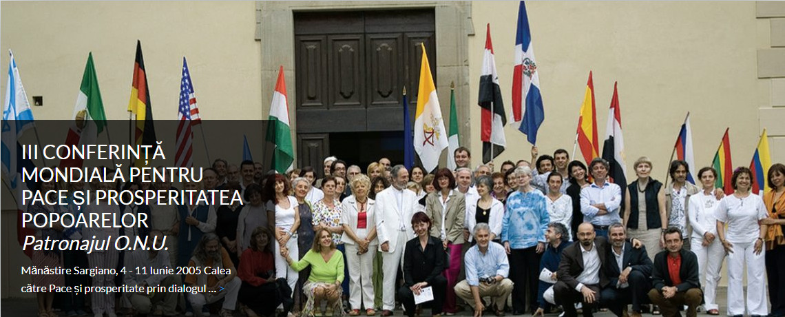 III CONFERINȚĂ MONDIALĂ PENTRU PACE<br>ȘI PROSPERITATEA POPOARELOR<br><i>Patronajul O.N.U.</i>